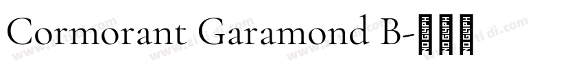 Cormorant Garamond B字体转换 Cormorant Garamond B字体转换
